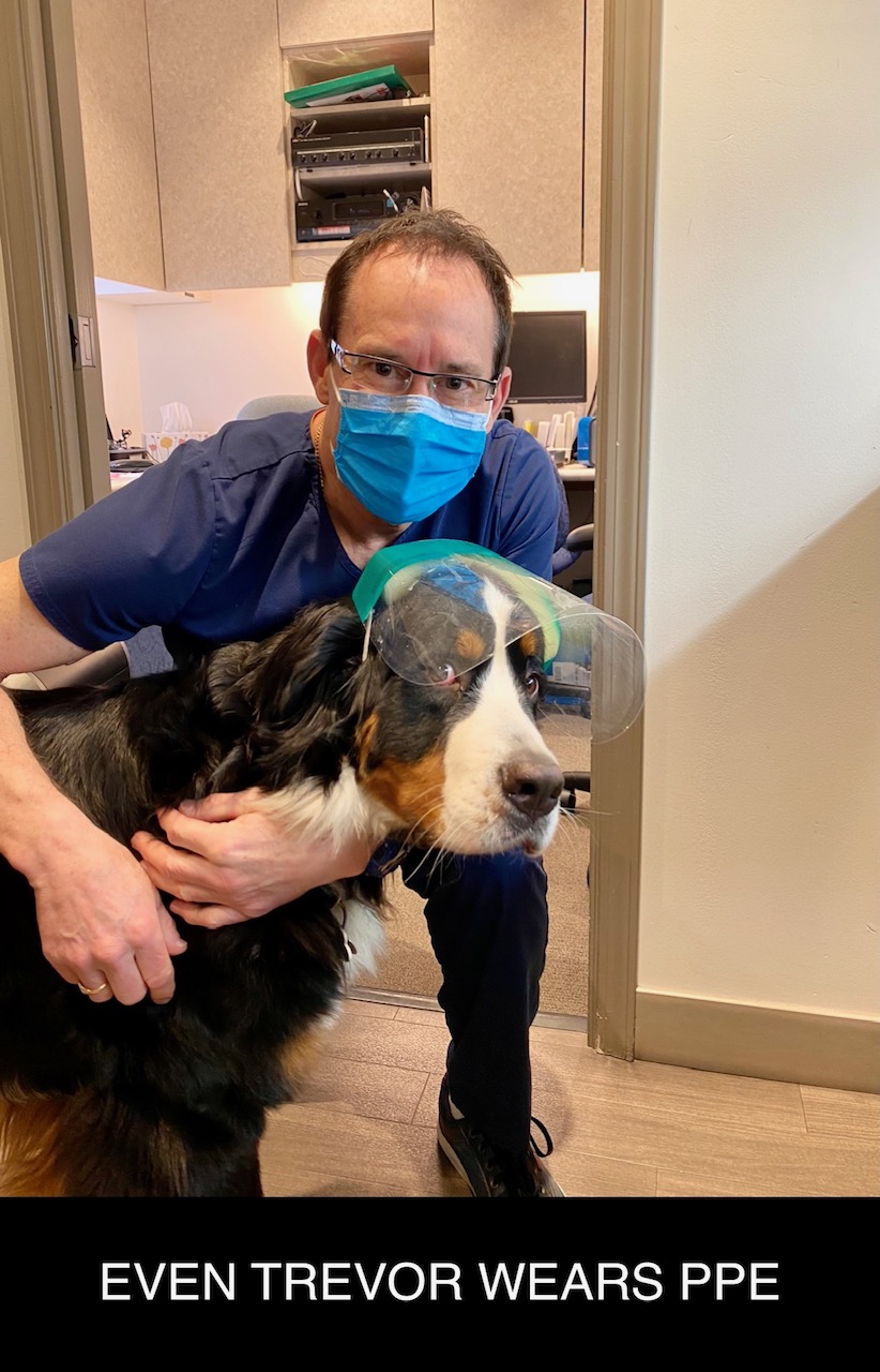 Even Trevor Wears His PPE New West Dentistry & Implant Centre Even Trevor Wears His PPE New West Dentistry & Implant Centre